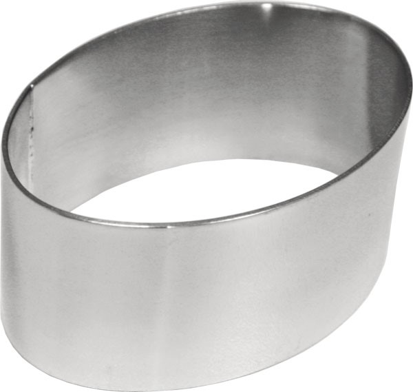 Garnierring 18/8 oval - 100x35 mmh